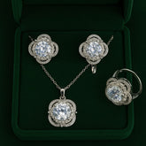 Zircon Locket Set-74 (Silver)